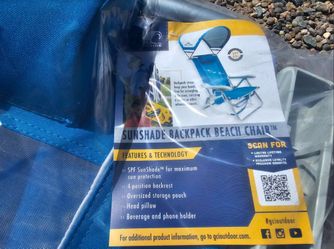 Pair of SunShade Backpack Chairs