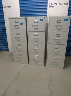 Legal Or Letter Size Paper With Key $ 100 Each Heavy Duty By Hon Co.  With Key For Legal Size Or Letter Size Paper 2 Available $ 100 Each Small Scratc