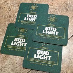 §€¡RARE! 2020 Set - Bud Light_St.Patrick’s{Day Set}of 4 Beer Coasters?!?¡