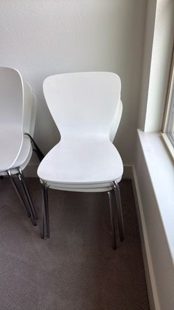 6 Crate and barrel dining chairs