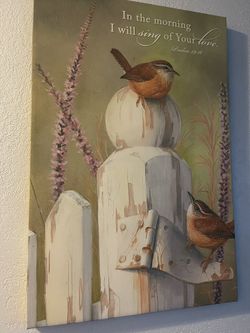 Psalm Scripture Bird Frame