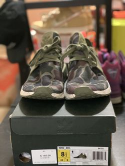 Adidas NMD_ XR1 (olive Duck Camo ) size 8.5