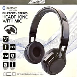 Bluetooth Stereo Wireless Headphone Rechargeable With  Mic