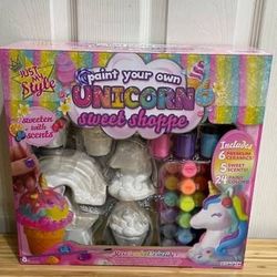 New Paint Your Own Unicorn Sweet Shoppe Ceramic Painting Kids Craft Kit Just My Style