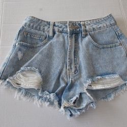 Distressed Jean Shorts 