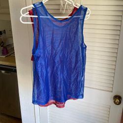 Youth Sports Pinneys, 6 Red / 6 Blue