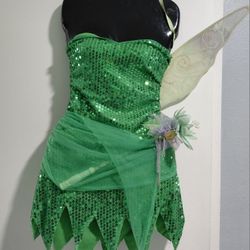 Women's  Thinker bell  Halloween Costume Size M