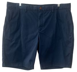 Tommy Bahama Men’s Navy Blue Stretch Flat Front Chino Shorts Size 42