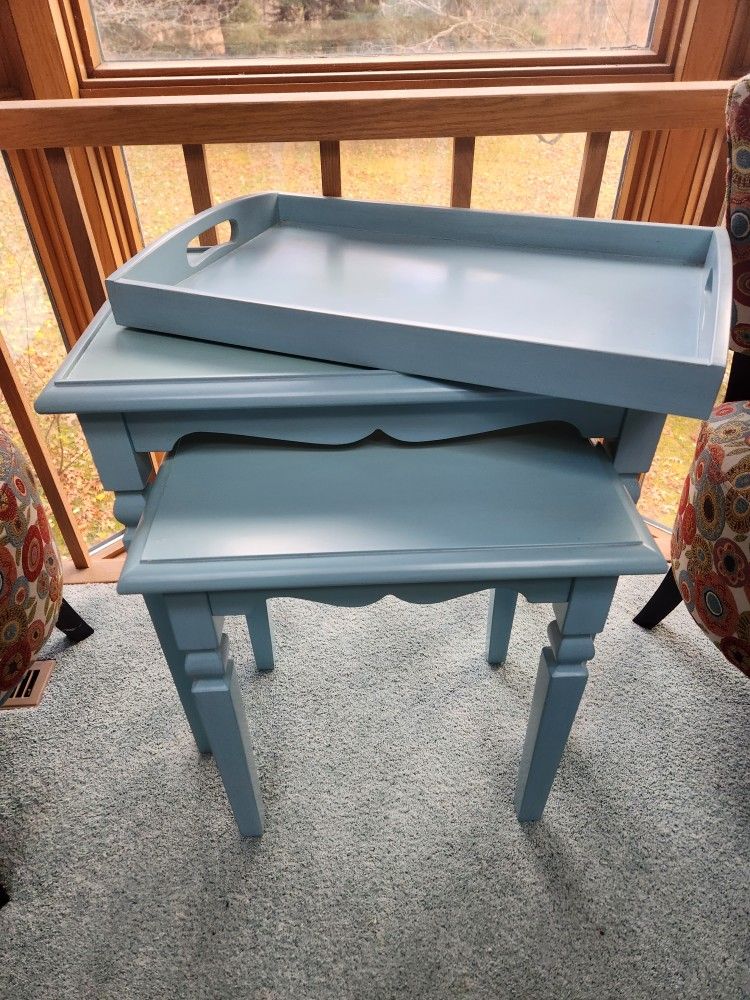 Make Offer - Pier 1 Nesting Tables w/ Tray