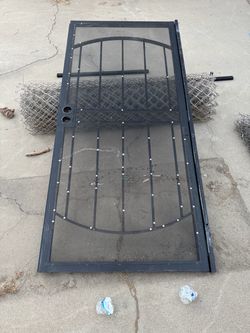 Security screen door