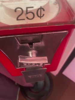 Red 25 Cent Gumball Vending Machine