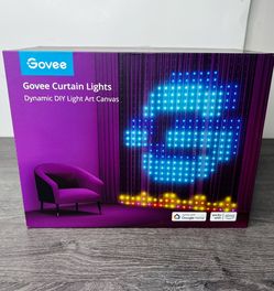 GOVEE Curtain Lights Smart Color Changing 4.9x6.6ft 520 RGBIC LED App Control