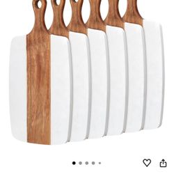Marble and wood cutting boards 