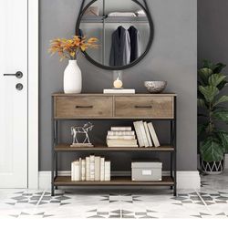 Console Table with Drawers Foyer Table Table 