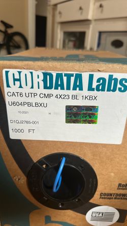 CAT6 Ethernet cable.