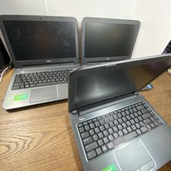 Lot of 3 Dell Latitude 3440 14” Notebook Full HD (1 Has Crack Screen) No Charger