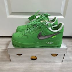 The 10: Nike Air Force 1 Low 'Off-White Volt' Shoes - Size 11.5