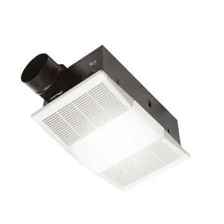 Broan 765H80L 80 CFM Ceiling Bathroom Exhaust Fan with Light and Heater