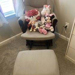 Crib, Rocking Chair, & Dresser 
