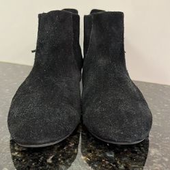 Nine West Women’s Black Suede Leather Boots Shoes. Size 8 M 