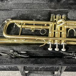 Mendini Mtt-L Trumpet With Case 