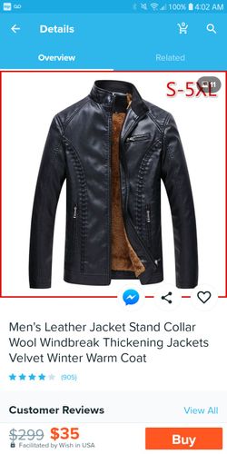 Brand New Never Worn Men's Jacket Size Xlarge