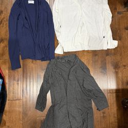 Womens Size Large Thin Cardigans