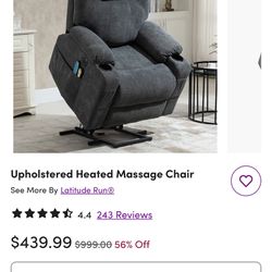 Recliner Heated Massage Chair 