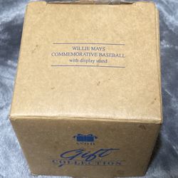Avon-distributed Willie Mays Commemorative Baseball W/ Stand