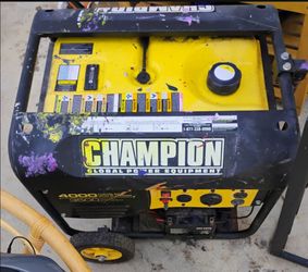 Tuned up .3500 watt Champion gas generator