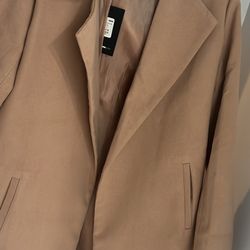 Camel Outdoor coat Fashion Nova Women’s Size Medium 