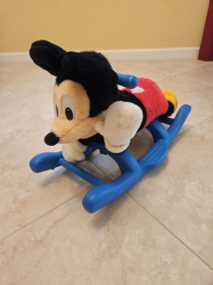 Collectible Mickey Mouse Plush Rocker