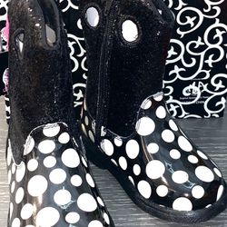 Toddler - Girls Blazin Rocco Rain boots with glitter Size 6