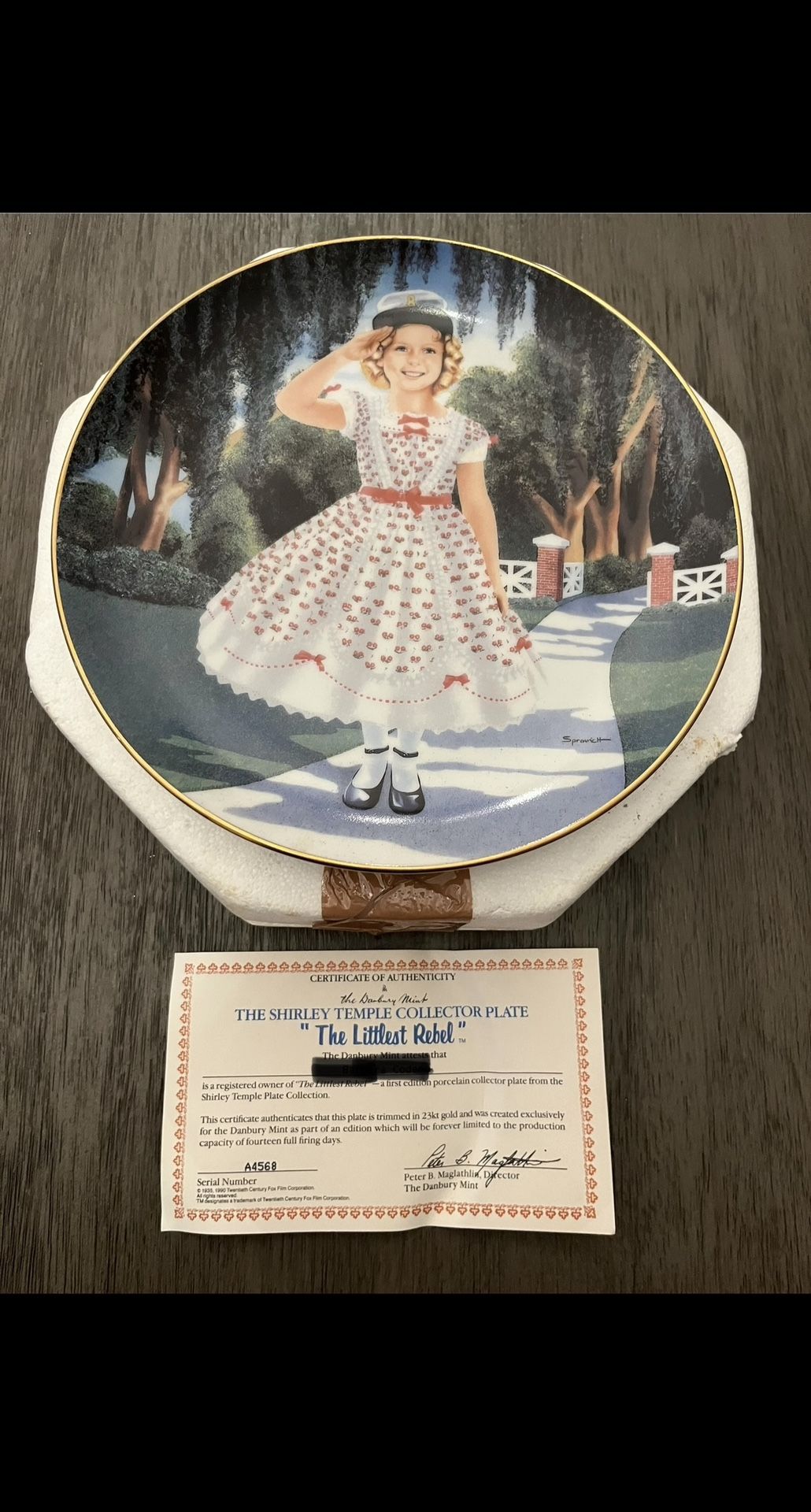 Shirley Temple Plate