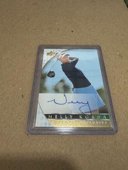 Nelly Korda Upper Deck Employee Exclusive Auto Card