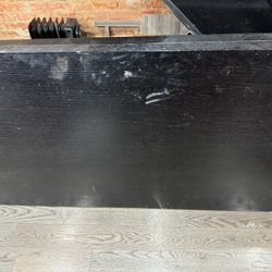 Solid Wood Table With Gold Trim & 6 Chairs OBO