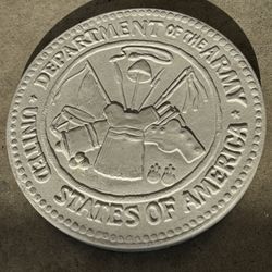 Department Of The ARMY United States Of America Concrete Yard Decor 