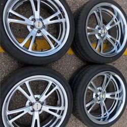 20” CHRYSLER 300 DODGE CHARGER CHALLENGER WE FINANCE RIDLER RIMS WHEELS TIRES STAGGERED CHROME 