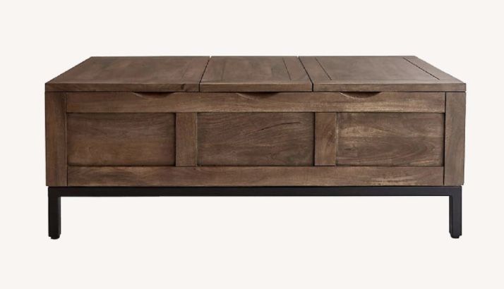 Crate & Barrel Tucker Storage Trunk Coffee Table