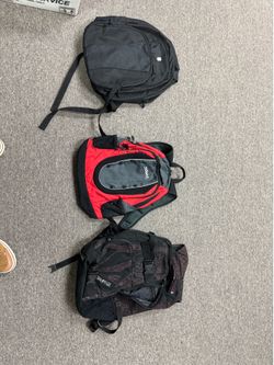Back packs 5 each