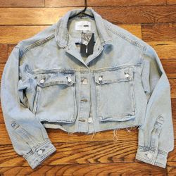 Jean Crop Jacket. Fashion Nova M/L