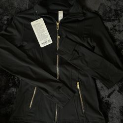 Black With Gold Details Lululemon Define Jacket 