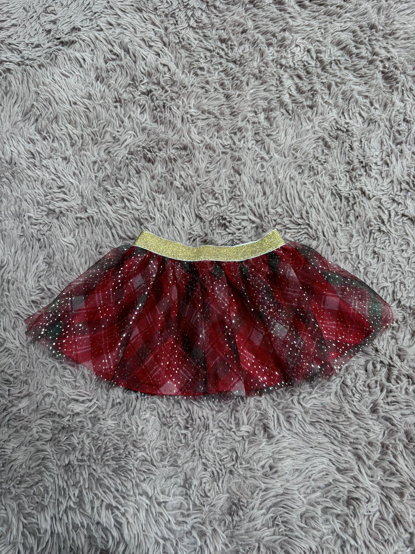 Holiday Time Baby Girl Red Plaid Tutu Skirt