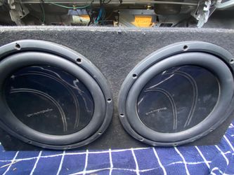 2 12 inch Diamond audio subs with box