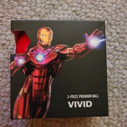 Volvik Vivid Marvel Iron Man Matte Golf Balls 4 Pack Red The Avengers New