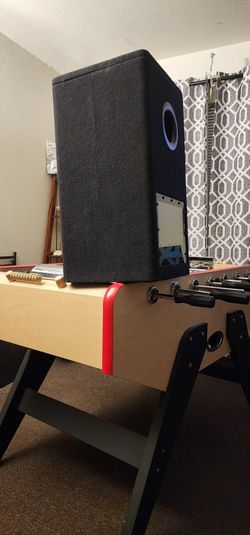 ALPINE box with subwoofer included.