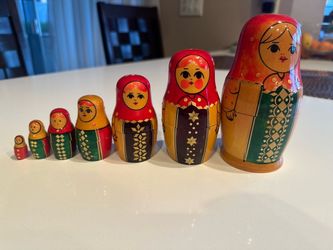 Matryoshka wooden dolls