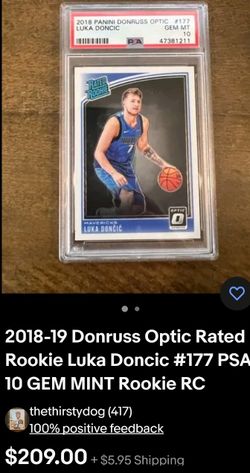 NBA Luka  Doncic  Donna's Rookie Card Rookie Card