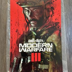 Call of Duty Modern Warfare 3 2023 Promo Poster Gamestop Exclusive! Acc Offers!