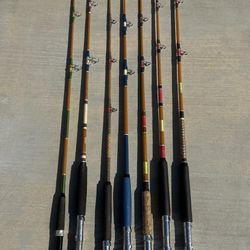 Lot of (7) “Honey Glass” Fishing Rods… $175.00 for All